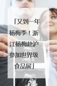 又到一年杨梅季！浙江杨梅赴沪参加世界级食品展